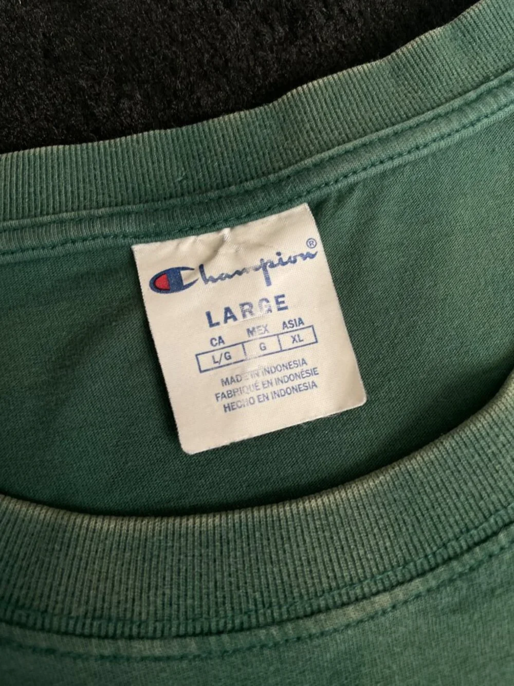 Champion Men's Vintage Wash Tee, Script Logo - Picture 2 of 2